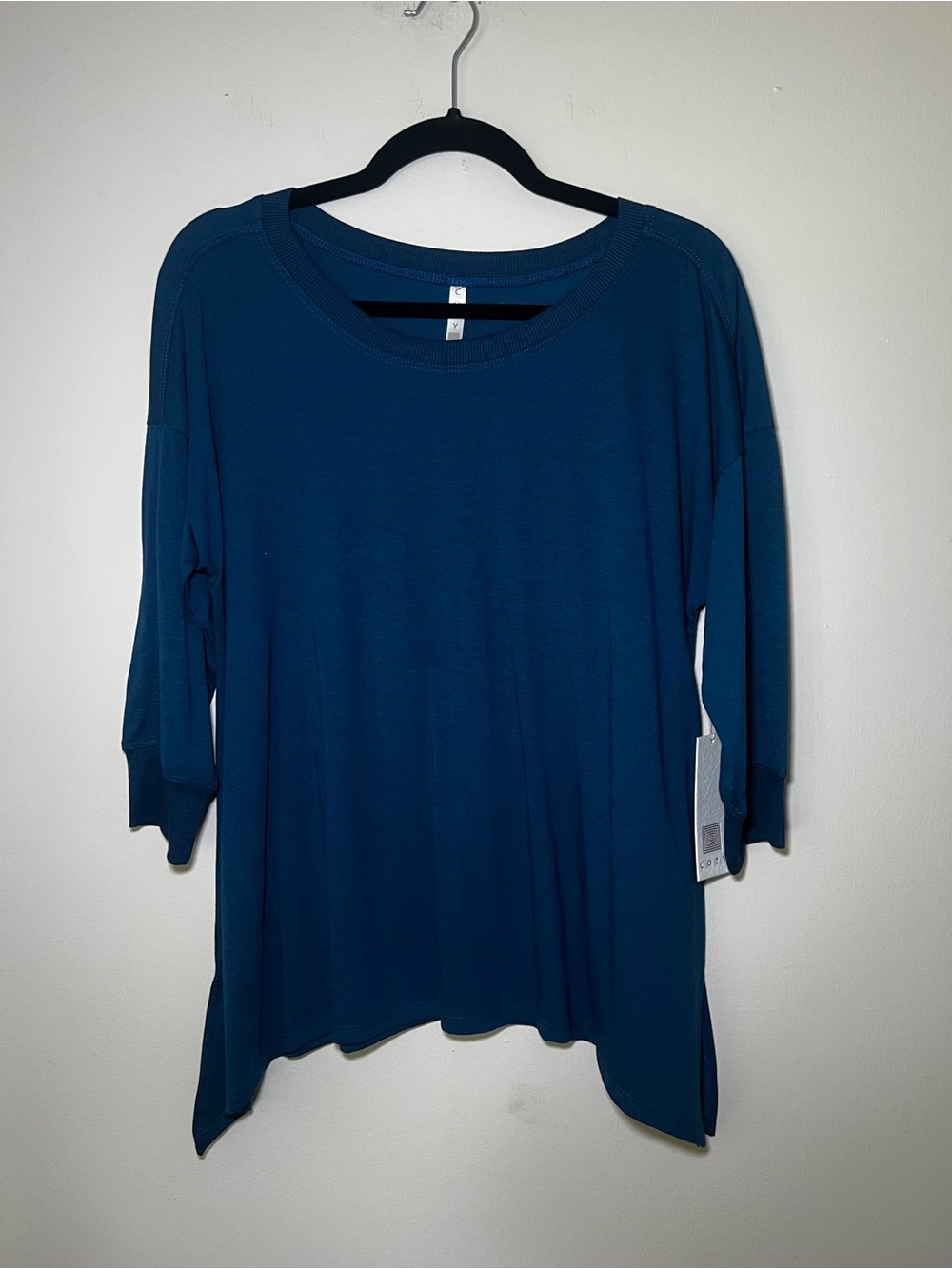 LuLaRoe Kate Women's Scoop Neck Top in Blue